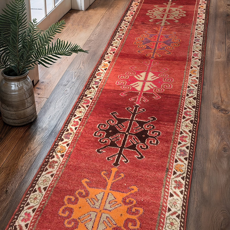 Vintage Anadolu Yolluk - 88 cm x 371 cm - K0071920