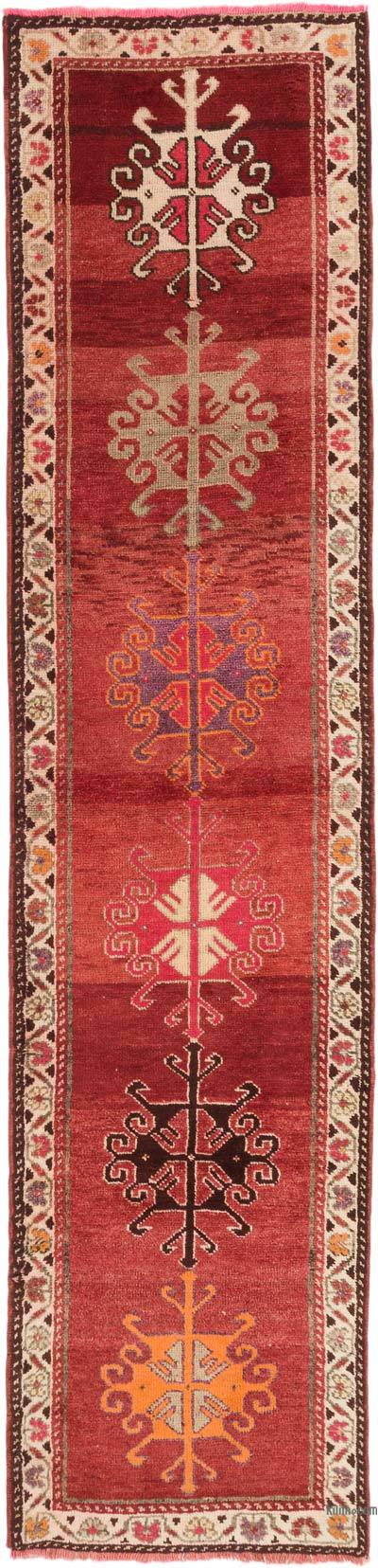 Vintage Tribal Runner Rug - 2' 11" x 12' 2" (35" x 146")