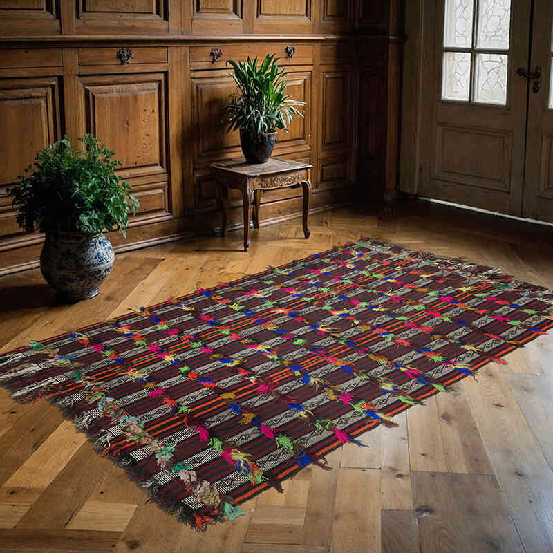 Vintage Anadolu Kilim - 150 cm x 235 cm - K0071925