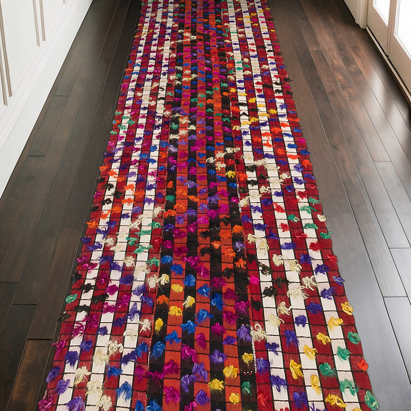 Vintage Anatolian Flatweave - 4' 7" x 13' 6" (55" x 162") - K0071926