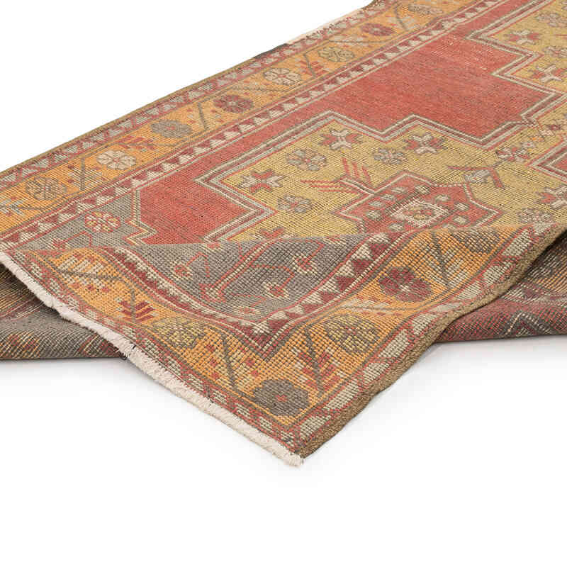 El Dokuma Vintage Halı - 134 cm x 265 cm - K0071930