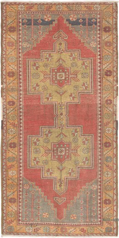 Vintage Turkish Hand-Knotted Rug - 4' 5" x 8' 8" (53" x 104")