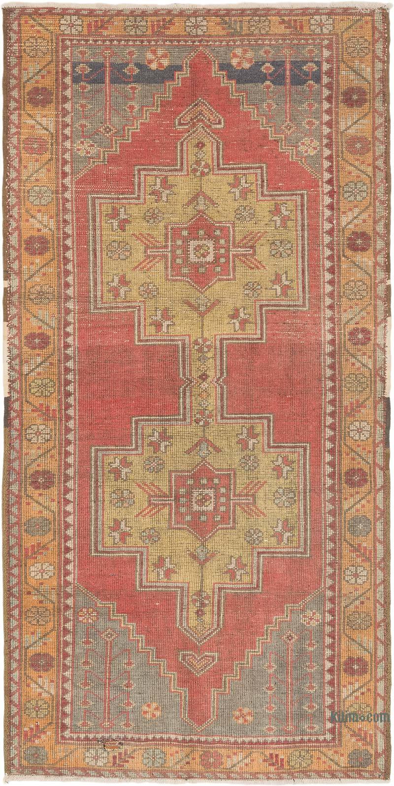 El Dokuma Vintage Halı - 134 cm x 265 cm - K0071930