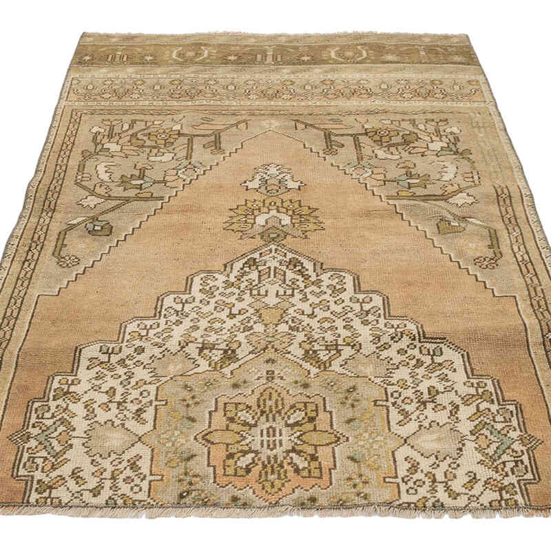 Alfombra Vintage Turca Anudada a Mano - 98 cm x 146 cm - K0071931