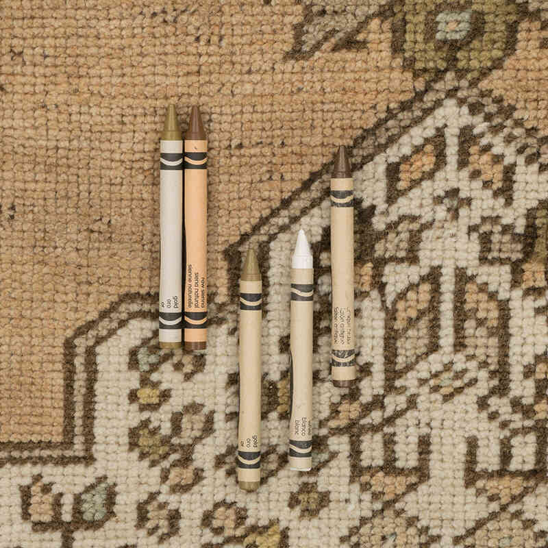 Alfombra Vintage Turca Anudada a Mano - 98 cm x 146 cm - K0071931