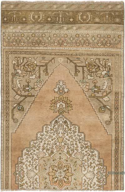 Vintage Turkish Hand-Knotted Rug - 3' 3" x 4' 9" (39" x 57")