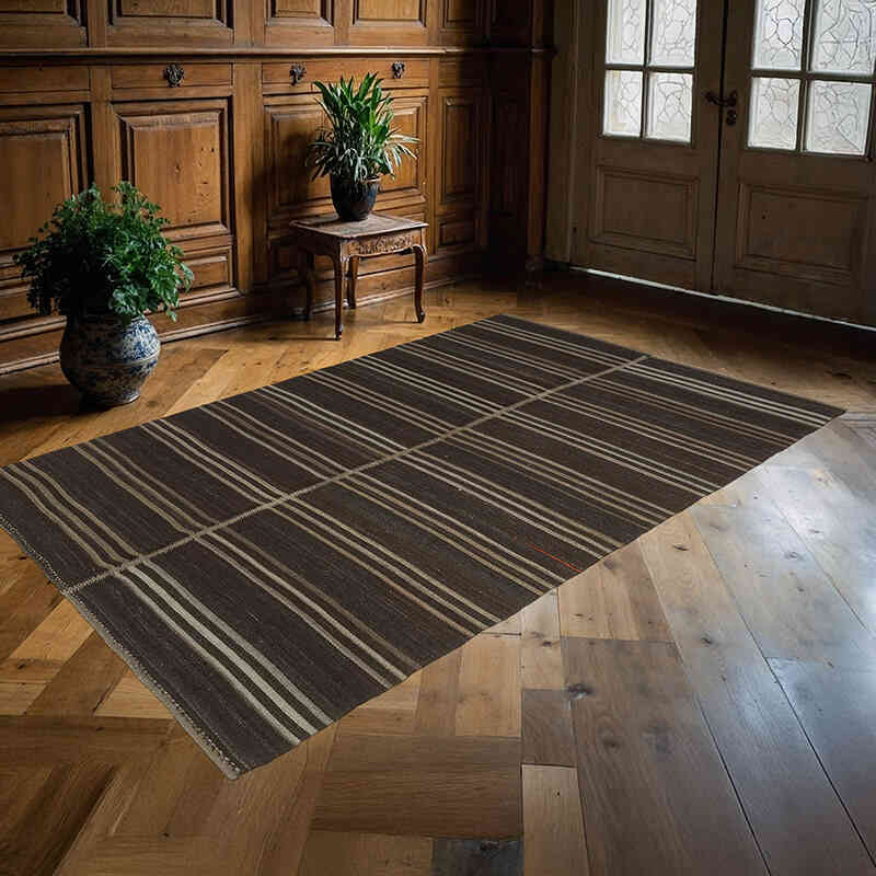Vintage Anatolian Kilim Rug - 5' 4" x 8' 10" (64" x 106") - K0071933