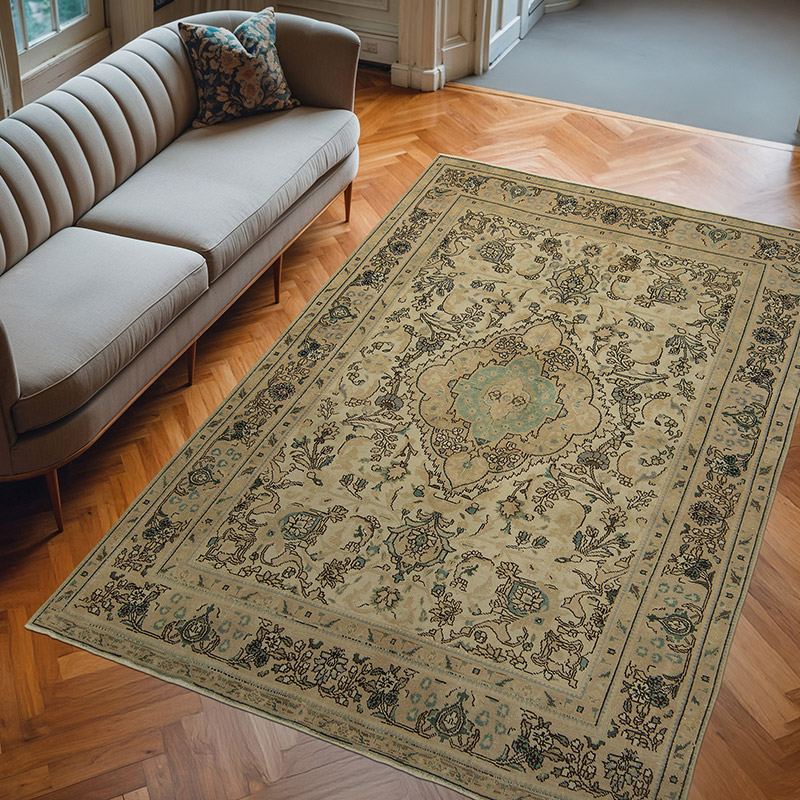 El Dokuma Vintage Halı - 200 cm x 295 cm - K0071955