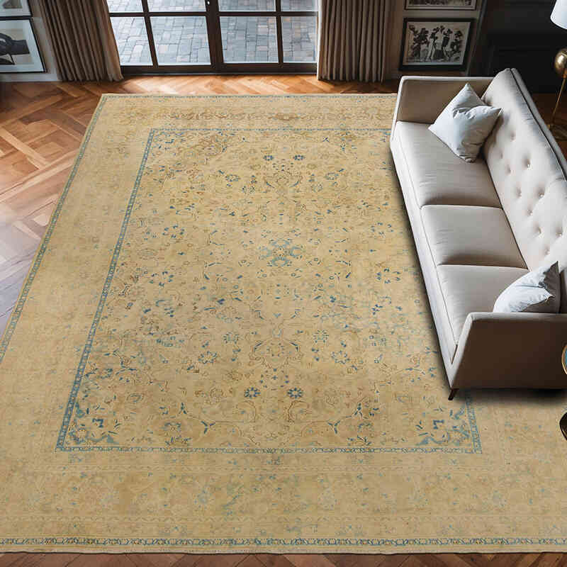 Alfombra Oriental Vintage Anudada a Mano - 294 cm x 373 cm - K0071957