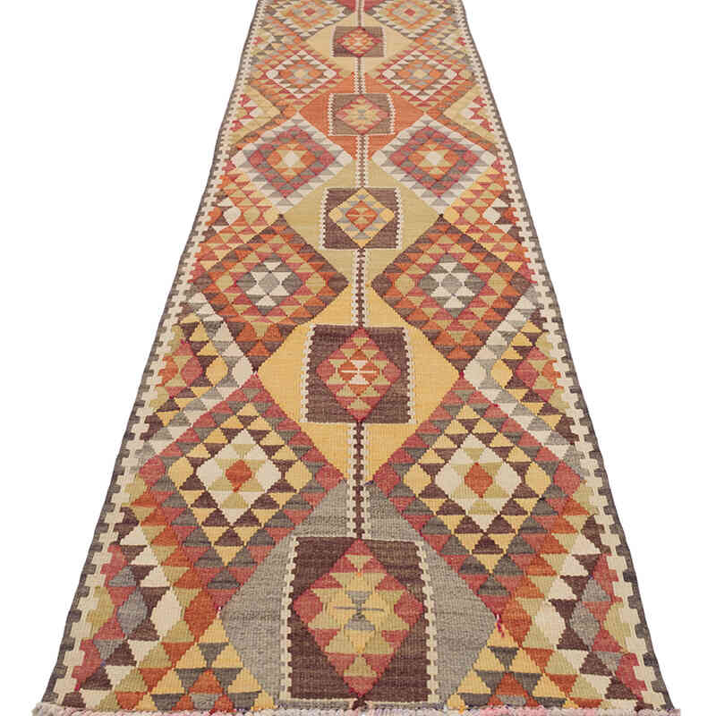 Alfombra Kilim Tribal Vintage - 84 cm x 384 cm - K0071980