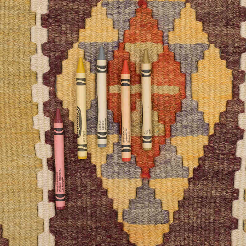Alfombra Kilim Tribal Vintage - 84 cm x 384 cm - K0071980