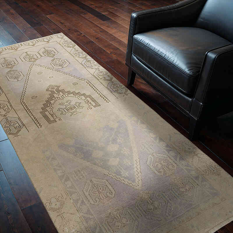 El Dokuma Vintage Halı - 101 cm x 207 cm - K0071984