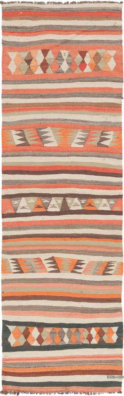 Vintage Anadolu Kilim Yolluk - 97 cm x 322 cm