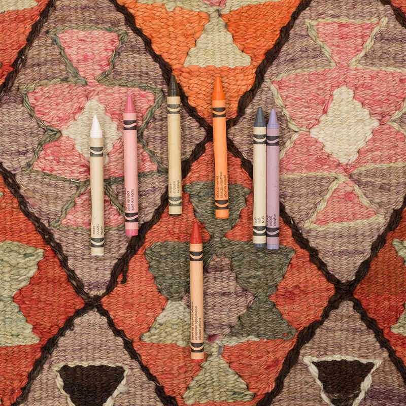 Alfombra Kilim Tribal Vintage - 90 cm x 260 cm - K0071989