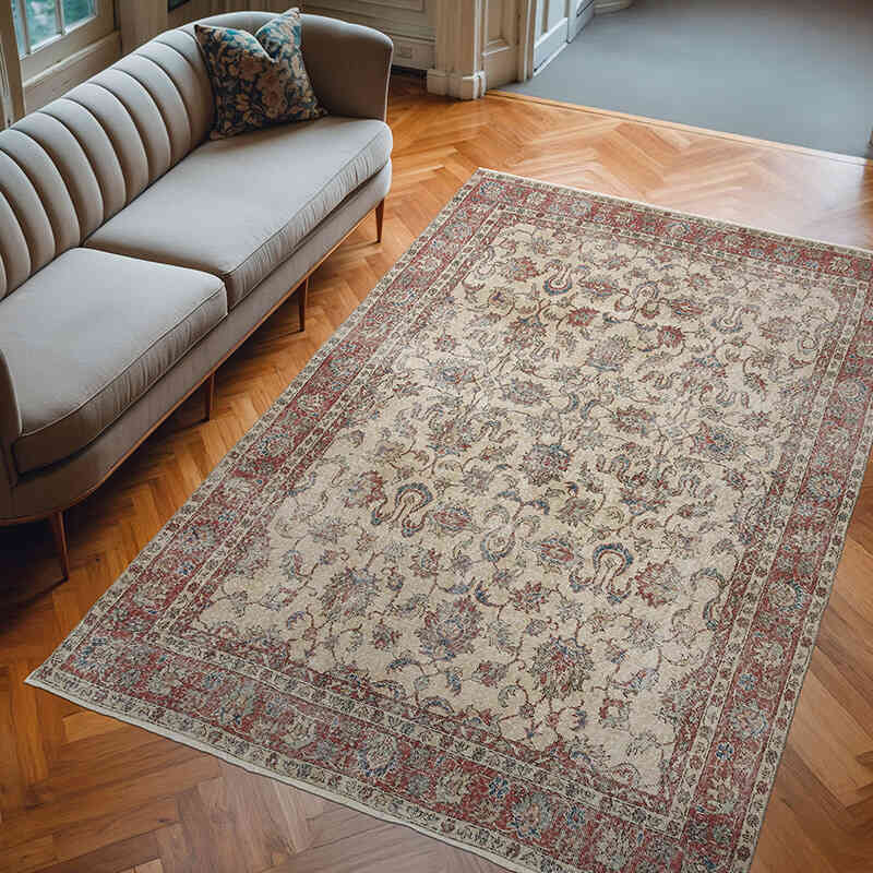 El Dokuma Vintage Halı - 190 cm x 285 cm - K0071997