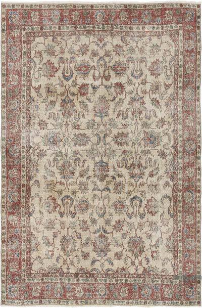 El Dokuma Vintage Halı - 190 cm x 285 cm