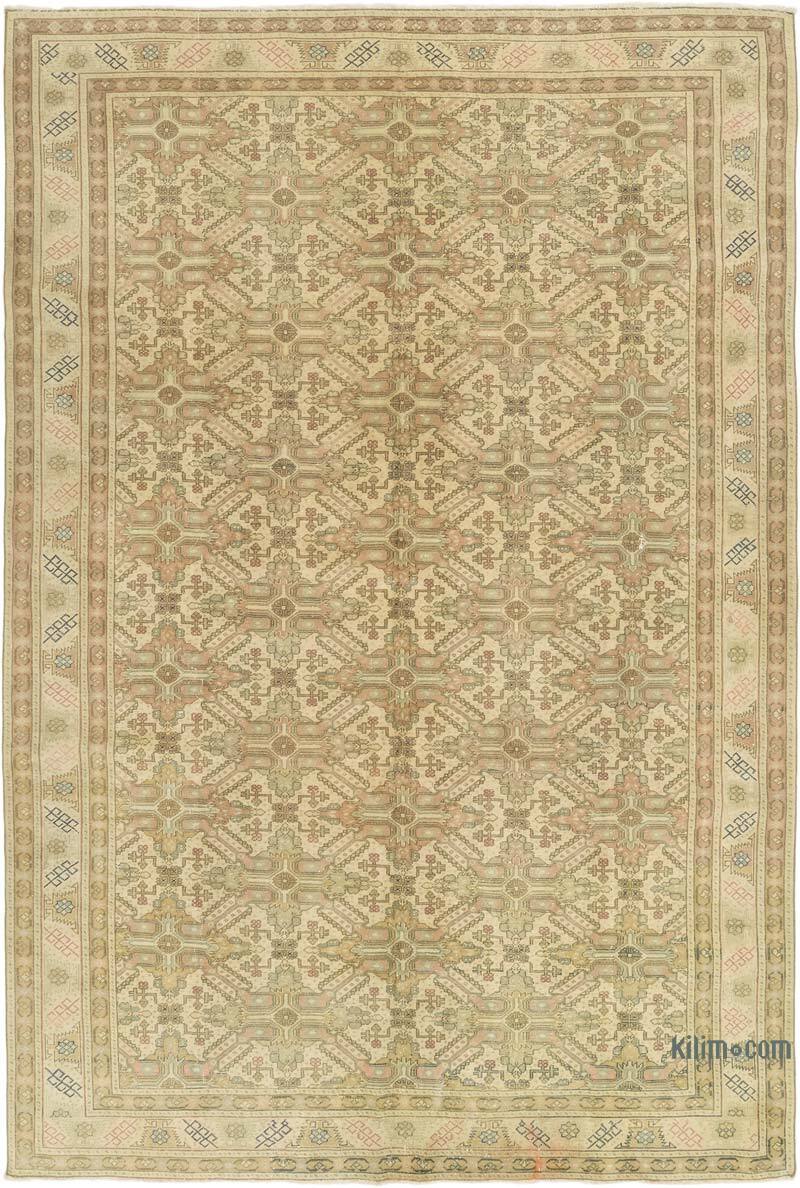 Vintage Turkish Hand-Knotted Rug - 6' 4" x 9' 5" (76" x 113") - K0072021