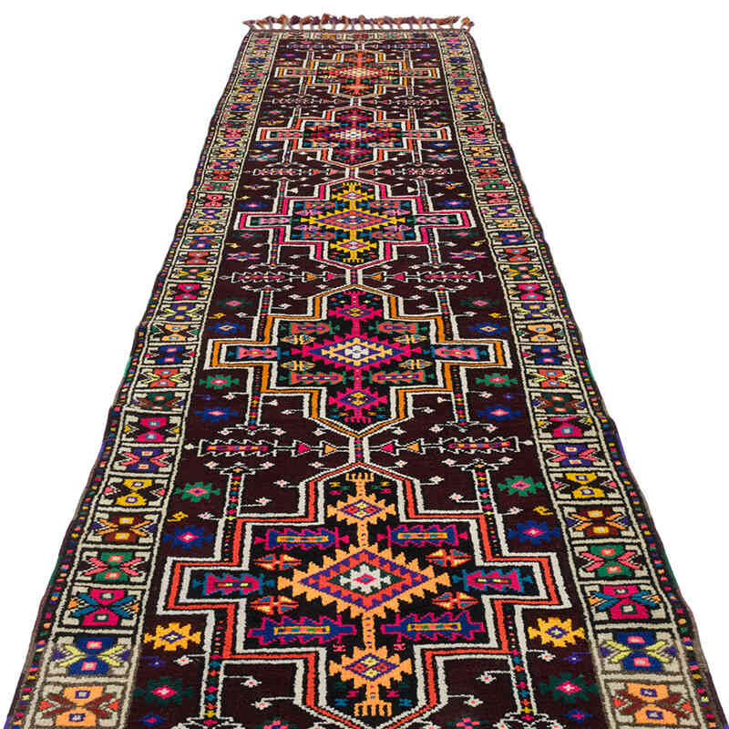 Vintage Tribal Runner Rug - 3'  x 12'  (36" x 144") - K0072022