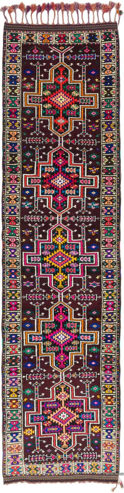 Vintage Tribal Runner Rug - 3'  x 12'  (36" x 144")