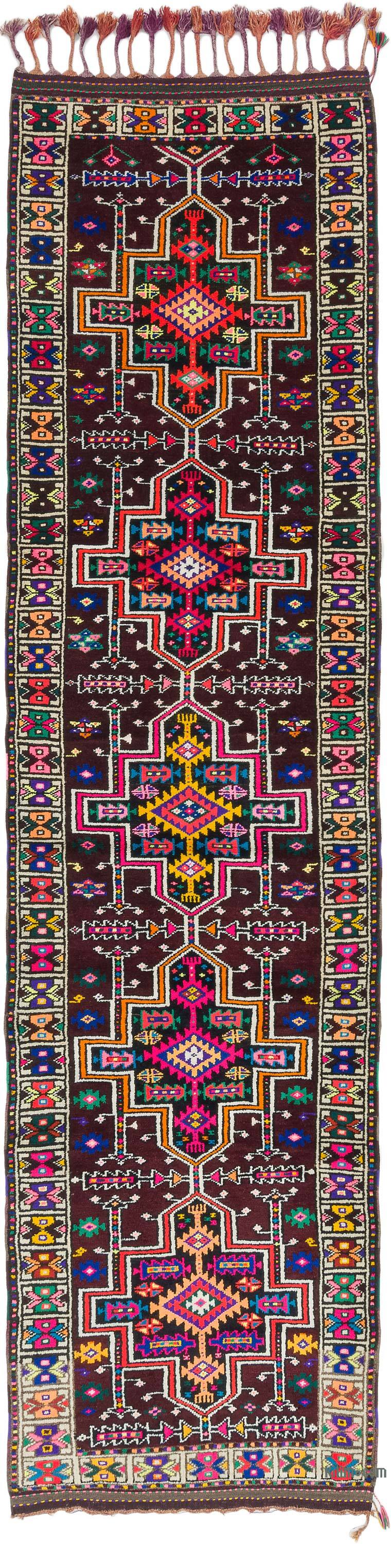 Vintage Tribal Runner Rug - 3'  x 12'  (36" x 144") - K0072022