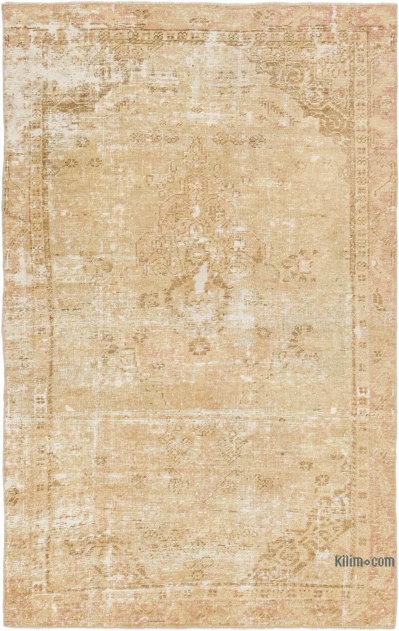 Alfombra Vintage Turca Anudada a Mano - 117 cm x 182 cm - K0072023