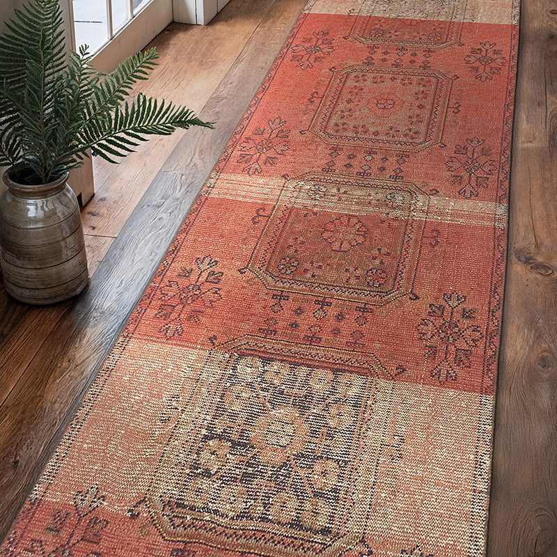 Alfombra Turca Vintage De Pasillo - 96 cm x 353 cm - K0072034