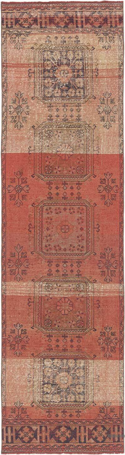 Vintage Turkish Hand-Knotted Runner - 3' 2" x 11' 7" (38" x 139")
