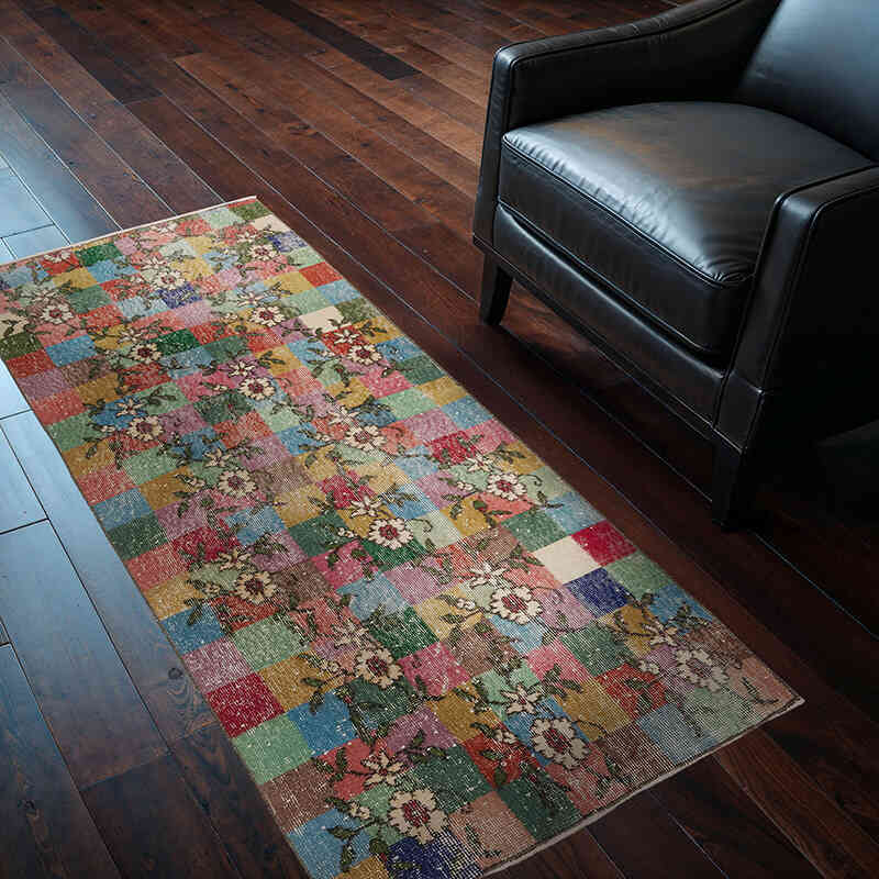 Vintage Turkish Hand-Knotted Rug - 2' 9" x 5' 7" (33" x 67") - K0072042