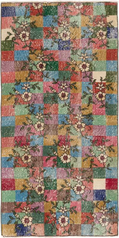 El Dokuma Vintage Halı - 85 cm x 170 cm