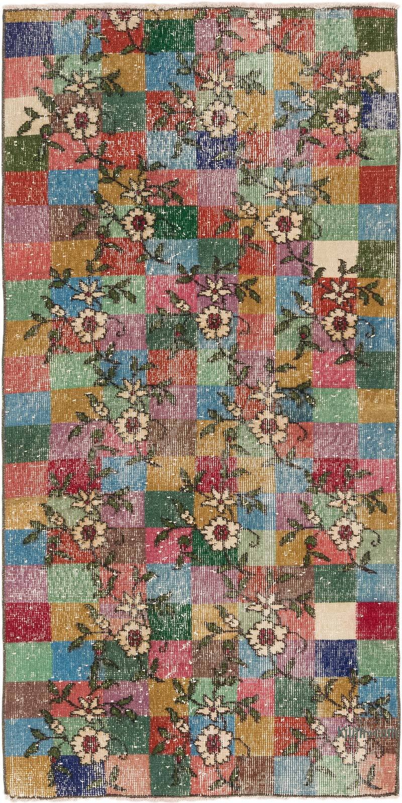 Vintage Turkish Hand-Knotted Rug - 2' 9" x 5' 7" (33" x 67") - K0072042