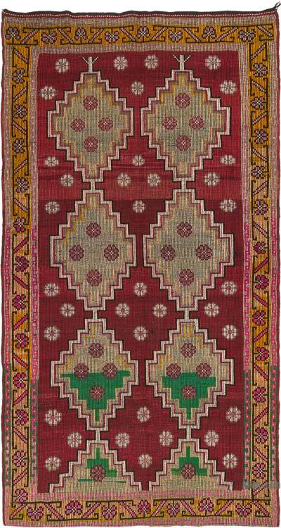 Vintage Anatolian Jijim Rug - 6' 6" x 12' 2" (78" x 146")