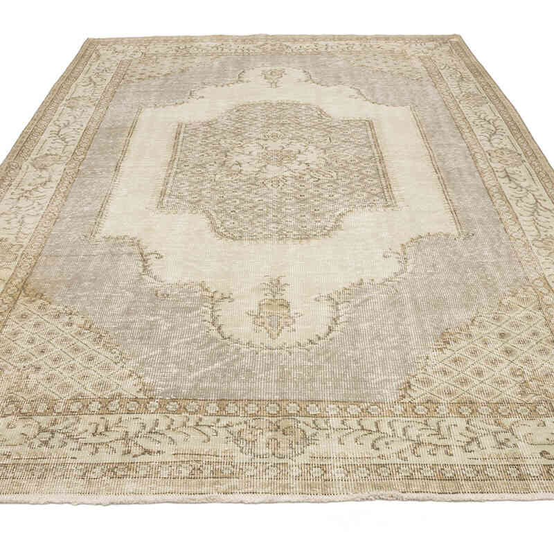 Alfombra Vintage Turca Anudada a Mano - 178 cm x 277 cm - K0072050