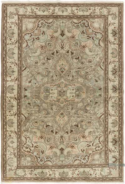 Vintage Turkish Hand-Knotted Rug - 4' 9" x 6' 11" (57" x 83")