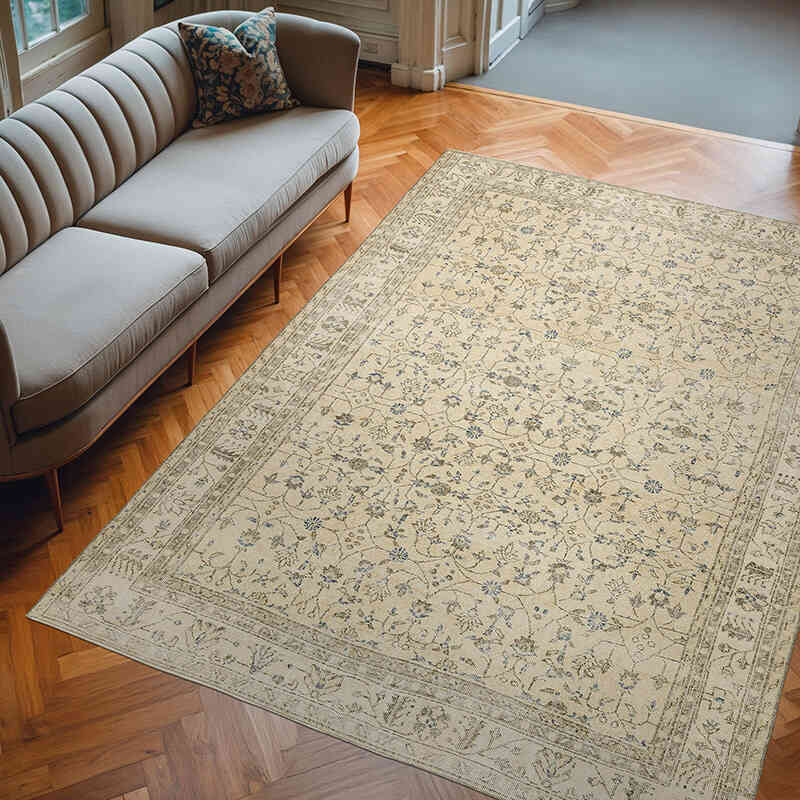 El Dokuma Vintage Halı - 220 cm x 300 cm - K0072054
