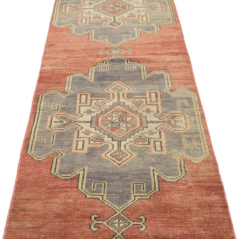 Vintage Turkish Hand-Knotted Runner - 2' 4" x 14' 9" (28" x 177") - K0072061