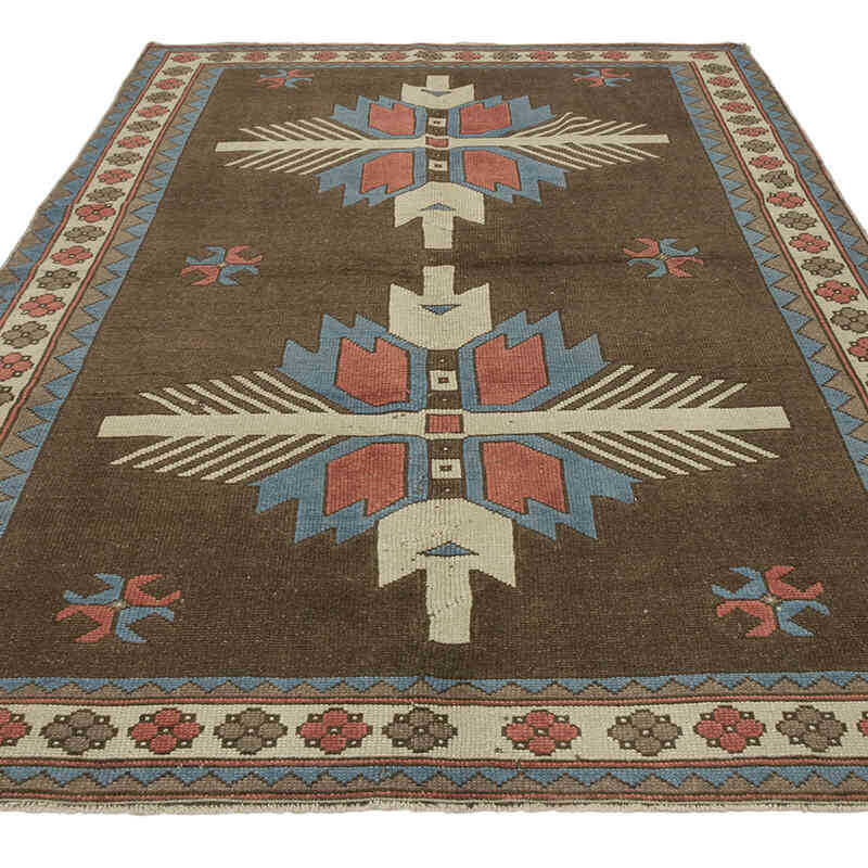 Alfombra Vintage Turca Anudada a Mano - 165 cm x 256 cm - K0072062