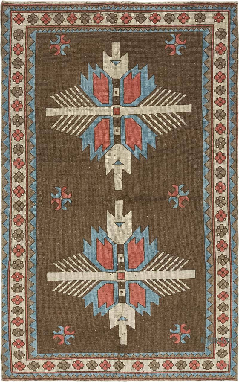 Alfombra Vintage Turca Anudada a Mano - 165 cm x 256 cm - K0072062