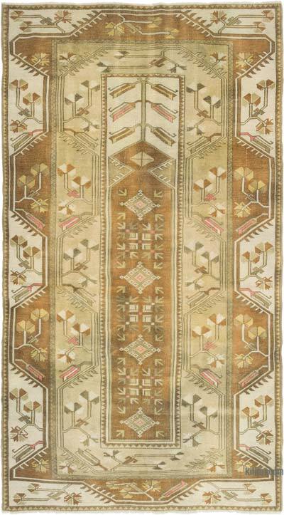 Vintage Turkish Hand-Knotted Rug - 4' 2" x 7' 6" (50" x 90")