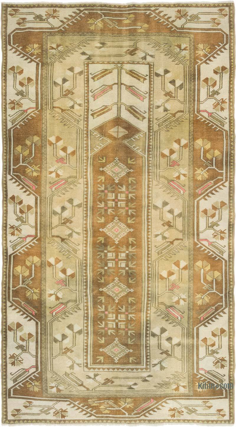 Vintage Turkish Hand-Knotted Rug - 4' 2" x 7' 6" (50" x 90") - K0072065