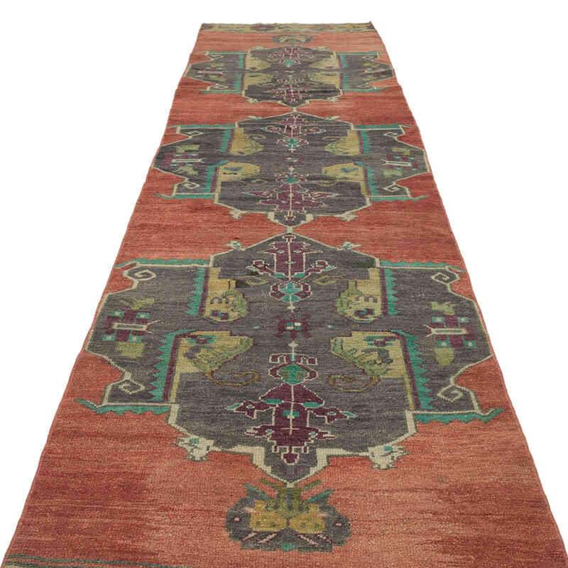 Alfombra Turca Vintage De Pasillo - 92 cm x 368 cm - K0072075