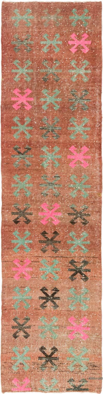 Alfombra Turca Vintage De Pasillo - 74 cm x 284 cm