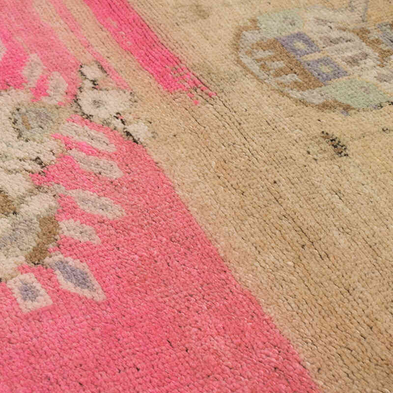 Alfombra Vintage Turca Anudada a Mano - 104 cm x 132 cm - K0072080