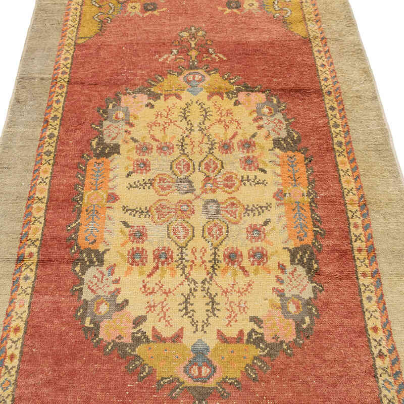Alfombra Vintage Turca Anudada a Mano - 101 cm x 230 cm - K0072082