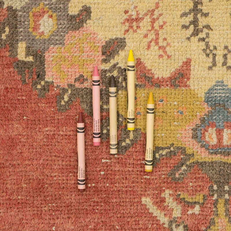 Alfombra Vintage Turca Anudada a Mano - 101 cm x 230 cm - K0072082