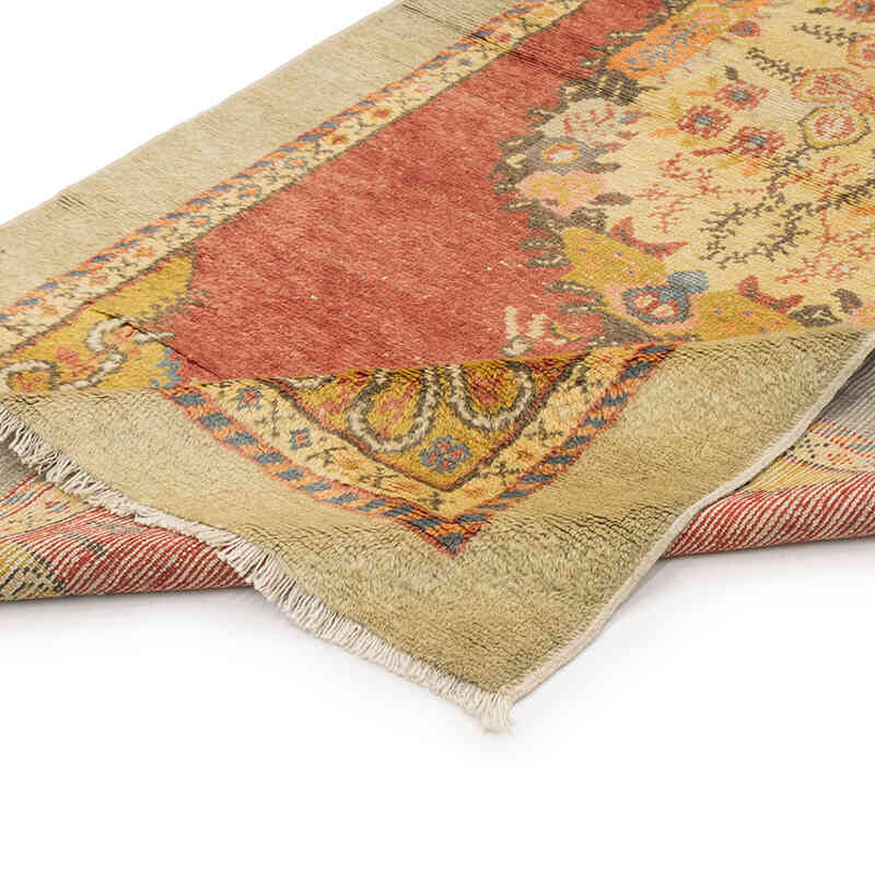 Alfombra Vintage Turca Anudada a Mano - 101 cm x 230 cm - K0072082