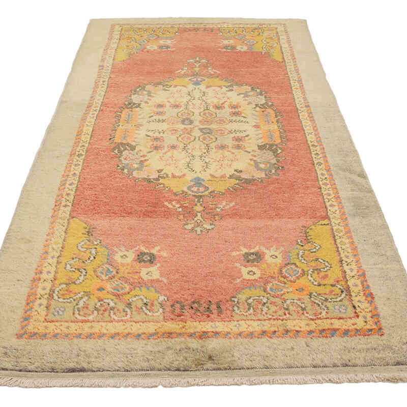 Alfombra Vintage Turca Anudada a Mano - 101 cm x 230 cm - K0072082