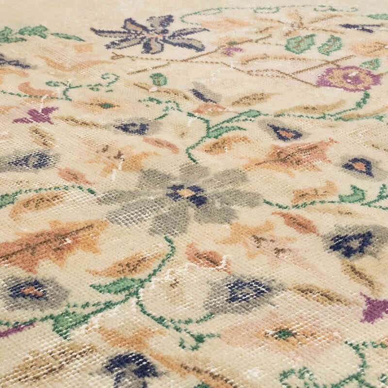 Alfombra Vintage Turca Anudada a Mano - 205 cm x 260 cm - K0072084