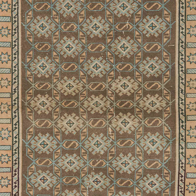 El Dokuma Vintage Halı - 132 cm x 208 cm - K0072092