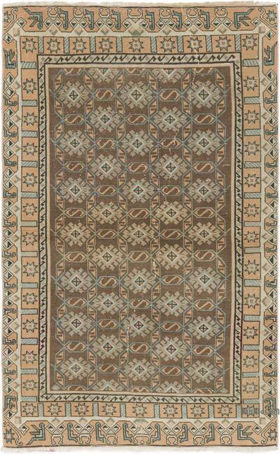 Vintage Turkish Hand-Knotted Rug - 4' 4" x 6' 10" (52" x 82")