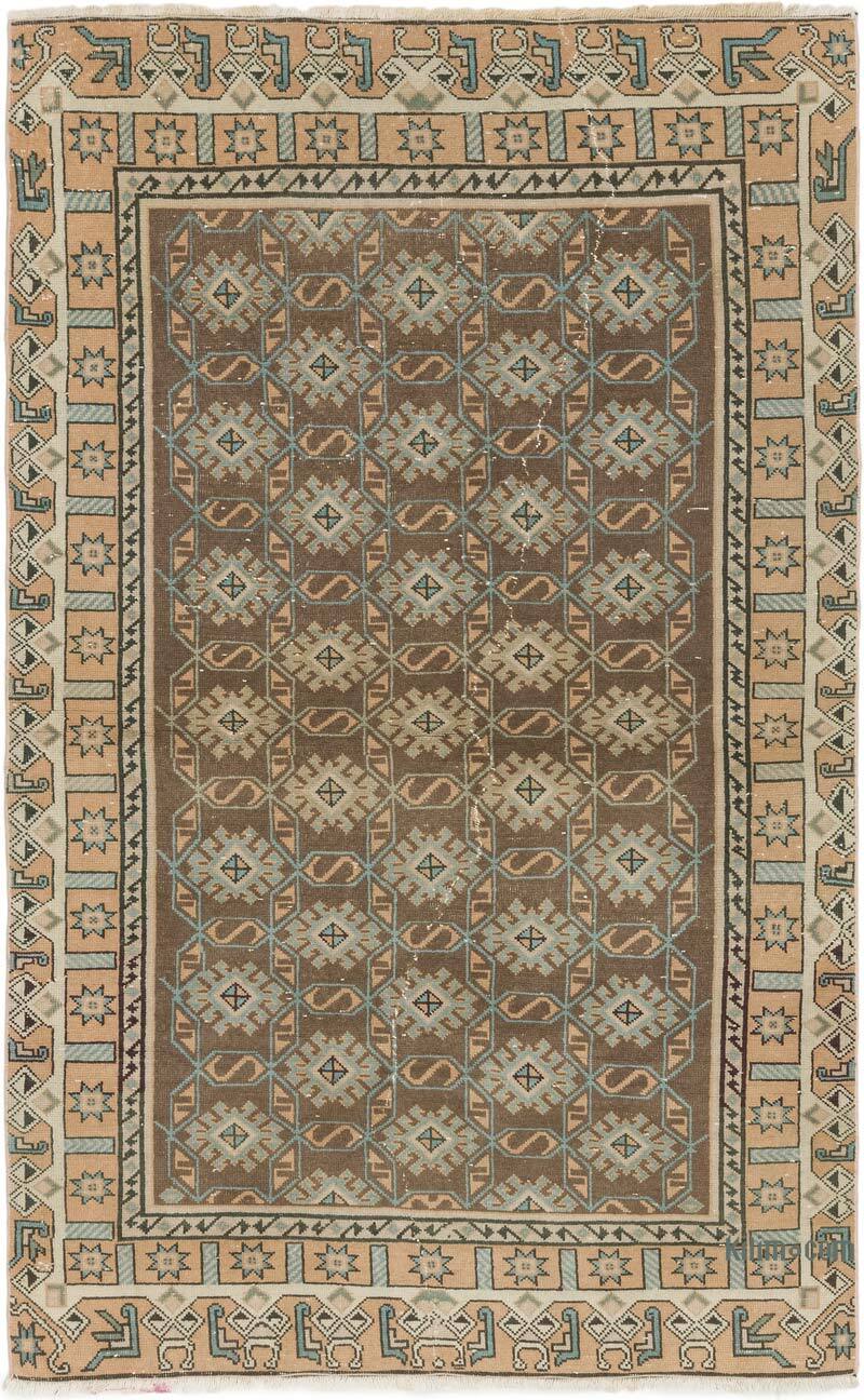 El Dokuma Vintage Halı - 132 cm x 208 cm - K0072092